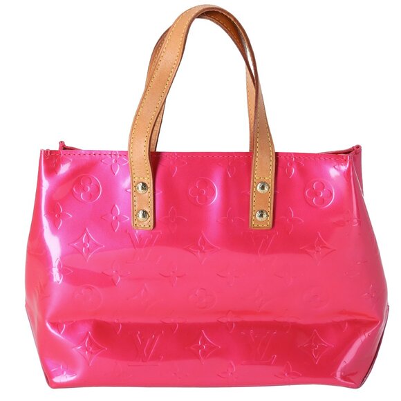 Louis Vuitton Reade PM Monogram Vernis Handbag M91221 Fuchsia Pink - Picture 3 of 7